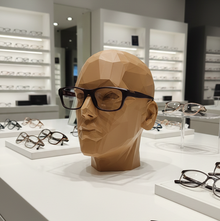 Cabeça Masculino Low Poly