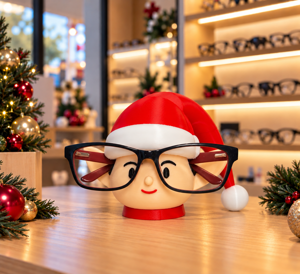 Elfo de Natal — Expositor de Óculos 3D